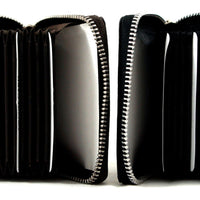 praktisches Kartenetui mit umlaufendem Reißverschluss, Echt Leder