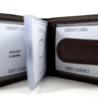 Edles Kartenetui mit praktischen Details, Echt Leder