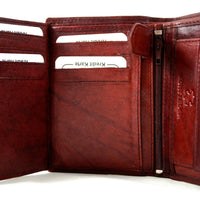 Klassische Bifold-Börse aus weichem Echt Leder