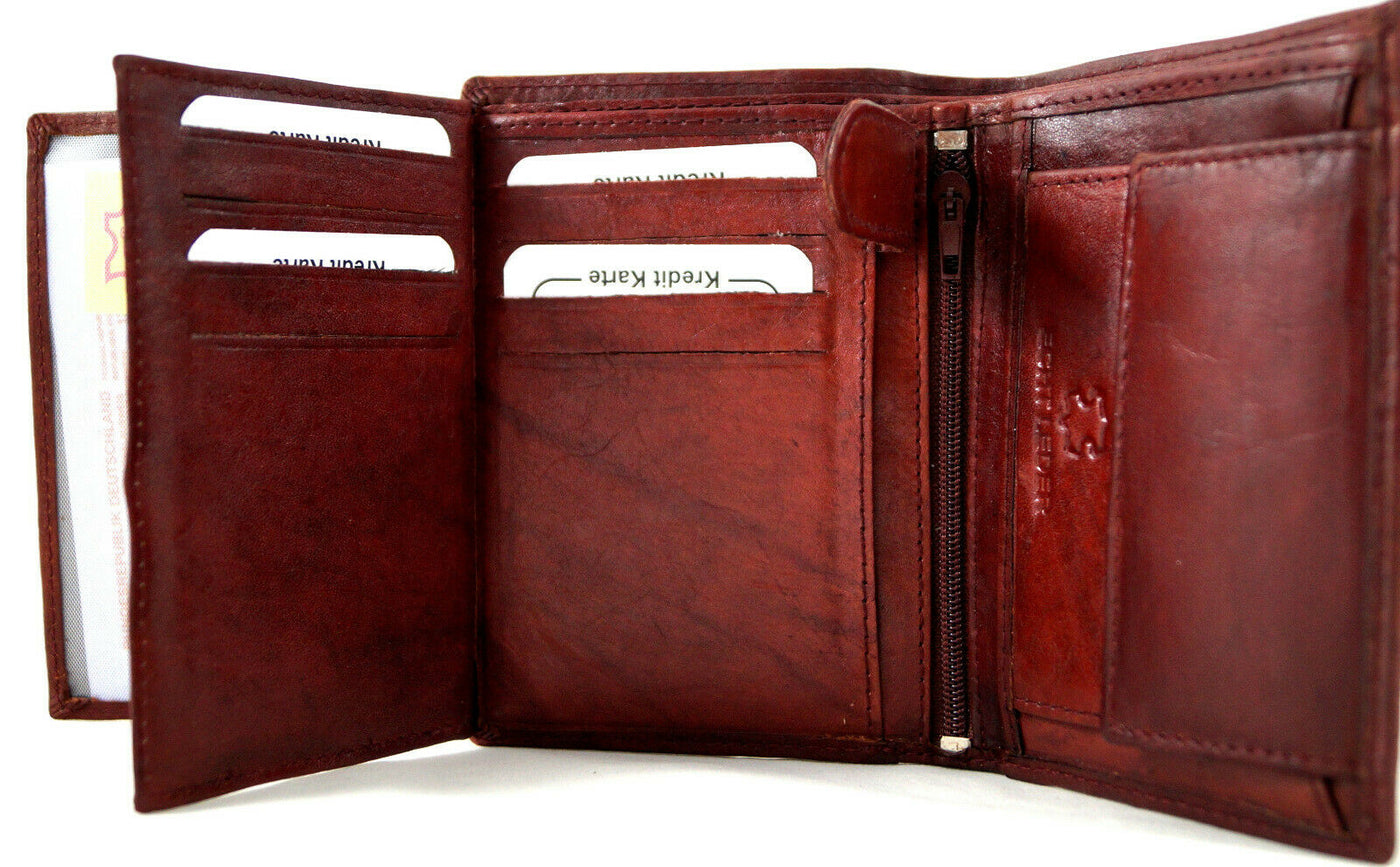 Klassische Bifold-Börse aus weichem Echt Leder