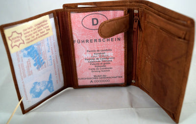Klassische Bifold-Börse aus weichem Echt Leder