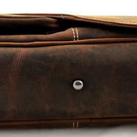 Vintage Aktentasche aus Pull-Up Büffelleder mit Luxusausstattung