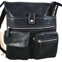 sportliche Umhängetasche mit vielen Außentaschen