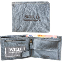 Edle Rindsleder-Geldbörse in klassischem Aufbau