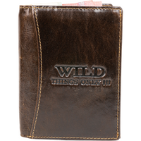 Klassische Geldbörse im Hochformat, Rindsleder mit RFID-Blocker