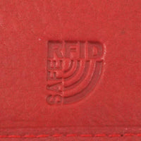 praktische Damengeldbörse aus weichem Rindsleder mit vielen Kartenfächern, RFID-safe