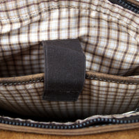 Großer Messenger-Bag aus Büffelleder mit Vollausstattung