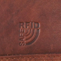 praktische Damengeldbörse aus weichem Rindsleder mit vielen Kartenfächern, RFID-safe