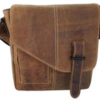 hochwertiger Unisex Messenger-Bag aus Büffelleder
