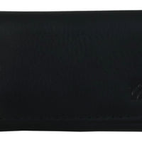 Schlüsseletui mit Schlüsselleiste und Fächern aus poliertem Echt Leder