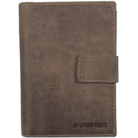 Vintage Brieftasche aus Echt Leder mit RFID-Blocker, 16 Kartenfächer + Münzfach