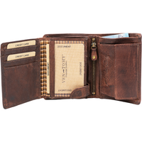 Hochwertige Waschleder-Geldbörse, extra geschmeidig