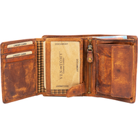 Hochwertige Waschleder-Geldbörse, extra geschmeidig