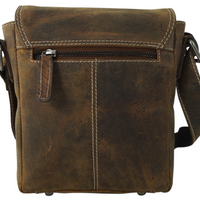 hochwertiger Unisex Messenger-Bag aus geöltem Büffelleder