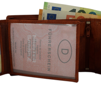 klassische Bifold-Geldbörse aus weichem Echt Leder