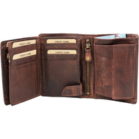 Hochwertige Waschleder-Geldbörse, extra geschmeidig