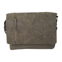 Collegetasche aus Canvas/Kunstleder mit langem Gurt und geschicktem Aufbau. DIN A4