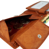 klassische Bifold-Geldbörse aus weichem Echt Leder