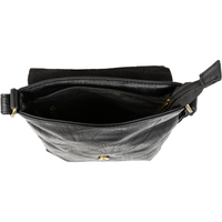 Extra flache, elegante Umhängetasche aus weichem Kunstleder