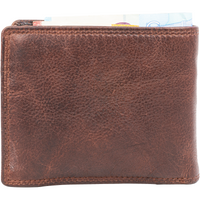 Flache Waschleder-Geldbörse, extra geschmeidig
