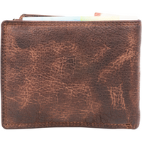 Hochwertige Waschleder-Geldbörse, extra geschmeidig, Used -Look