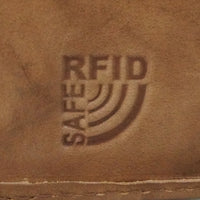 kompakte Damengeldbörse aus weichem Rindsleder, RFID-safe