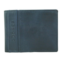 flache Faltbörse aus glattem Echt Leder mit RFID-Blocker