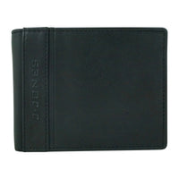 flache Faltbörse aus glattem Echt Leder mit RFID-Blocker