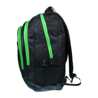 großer Rucksack mit gepolsterten Gurten und farbigen Akzenten