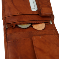 klassische Bifold-Geldbörse aus weichem Echt Leder