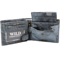 Edle Rindsleder-Geldbörse in klassischem Aufbau