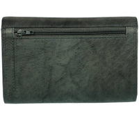 Praktische Damengeldbörse aus Rindsleder mit RFID-Blocker