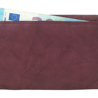 klassische Damengeldbörse mit Clipverschluss-Münzfach, Rindsleder mit RFID-safe