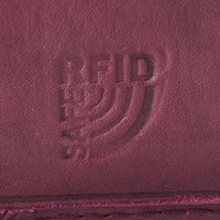 kompakte Damengeldbörse aus weichem Rindsleder, RFID-safe