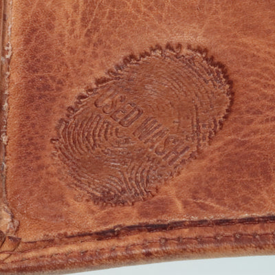 Hochwertige Waschleder-Geldbörse, extra geschmeidig, Used -Look
