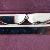 klassische Damengeldbörse mit Clipverschluss-Münzfach, Rindsleder mit RFID-safe