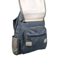 Sportlicher Cityrucksack aus belastbarem Kunstleder, wasserabweisend