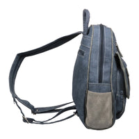 Sportlicher Cityrucksack aus belastbarem Kunstleder, wasserabweisend