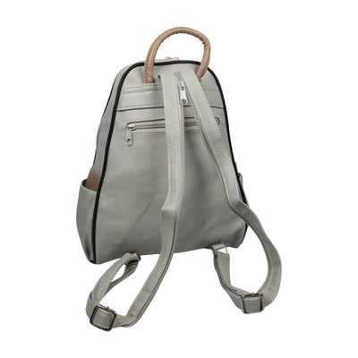 Sportlicher Damen Cityrucksack in neutralem Grau, statt Tasche