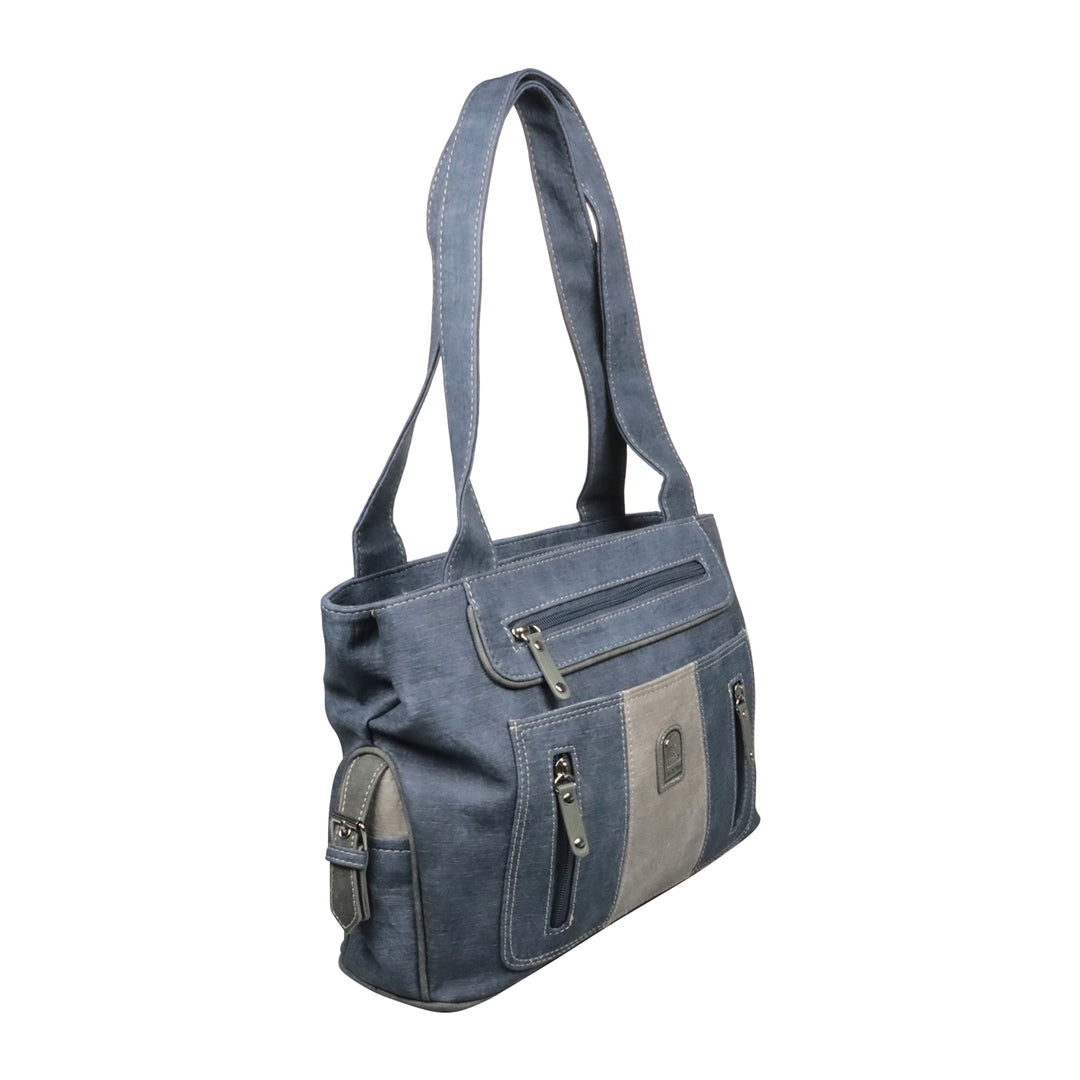 Damen Schultertasche Mit Krokodilmuster – PU Leder, 2 Trageriemen, Größe 24x16x28 Cm