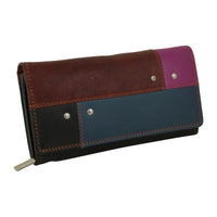 Große Damengeldbörse aus weichem Leder mit RFID-Blocker