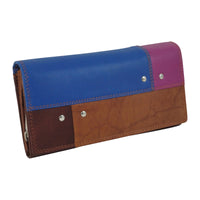 Große Damengeldbörse aus weichem Leder mit RFID-Blocker