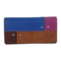 Große Damengeldbörse aus weichem Leder mit RFID-Blocker