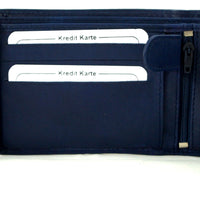 klassische Bifold-Geldbörse aus weichem Echt Leder