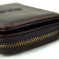 kleine Geldbörse mit Reißverschlussmünzfach, Außenfach und RFID-Blocker