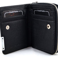 kleine Luxus-Geldbörse aus Lackleder in Krokoprägung