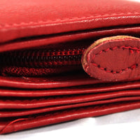 klassische Damengeldbörse aus weichem Rindsleder mit RFID-Blocker