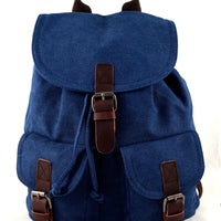 Canvas Rucksack im Retrolook