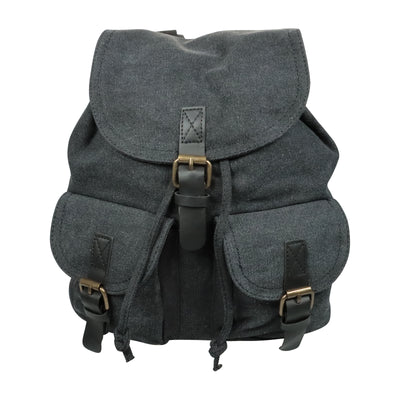 Canvas Rucksack im Retrolook