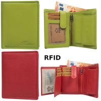 Hochwertige Geldbörse im Hochformat, Vollleder mit RFID-Blocker